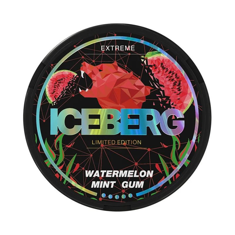 ICEBERG Watermelon Mint Gum 40mg - SNUSIO