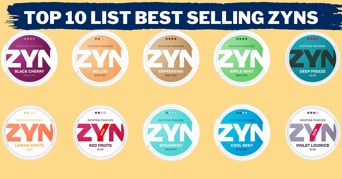best selling zyn cans with diffrent flavors