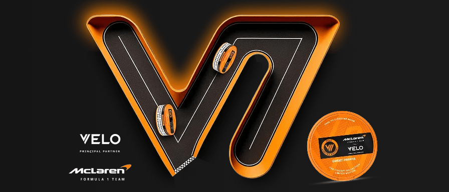 🏁 Where to Buy VELO McLaren Sweet Papaya – Limited Edition 2025 - Snusio.com