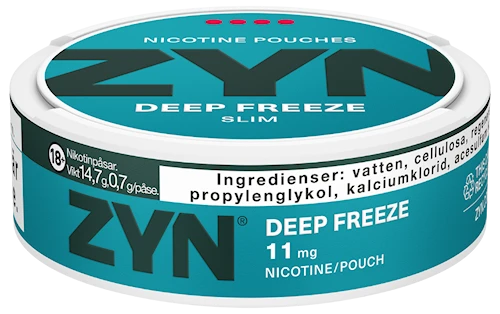 ZYN Deep Freeze Slim Extra Strong