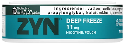 ZYN Deep Freeze Slim Extra Strong