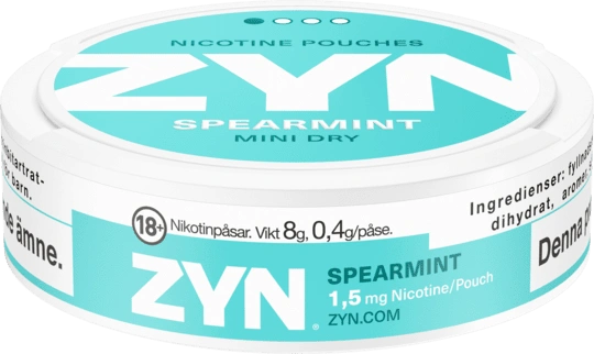 ZYN Spearmint Mini Dry Low