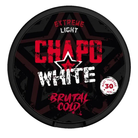 Chapo White Brutal Cold Light 6 mg - Máximo (30 unidades)