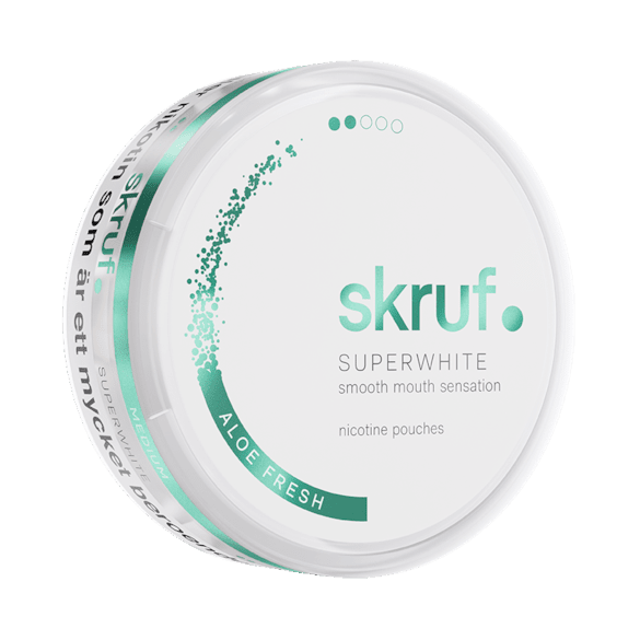Skruf Superwhite Aloe Fresh 8mg - Snusio.com