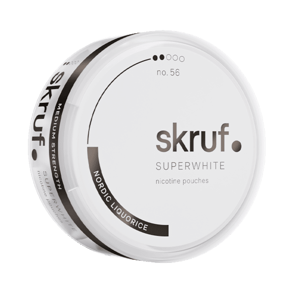 Skruf Superwhite Nordic Liquorice 6mg - Snusio.com