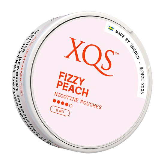 XQS Fizzy Peach Slim 8mg - SNUSIO