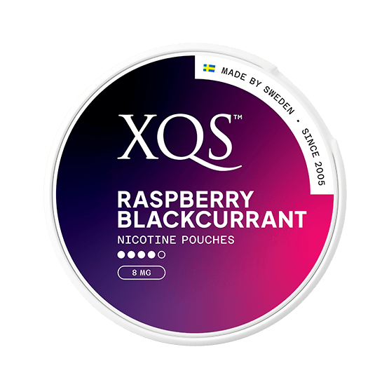 XQS Raspberry Blackcurrant Strong 8mg - SNUSIO