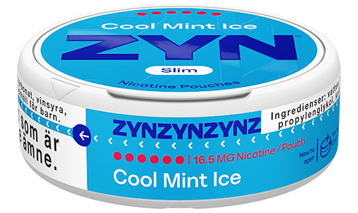 ZYN Cool Mint Ice Slim 16,5mg - SNUSIO