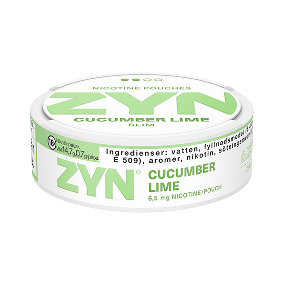 ZYN Cucumber Lime Slim 6mg - SNUSIO